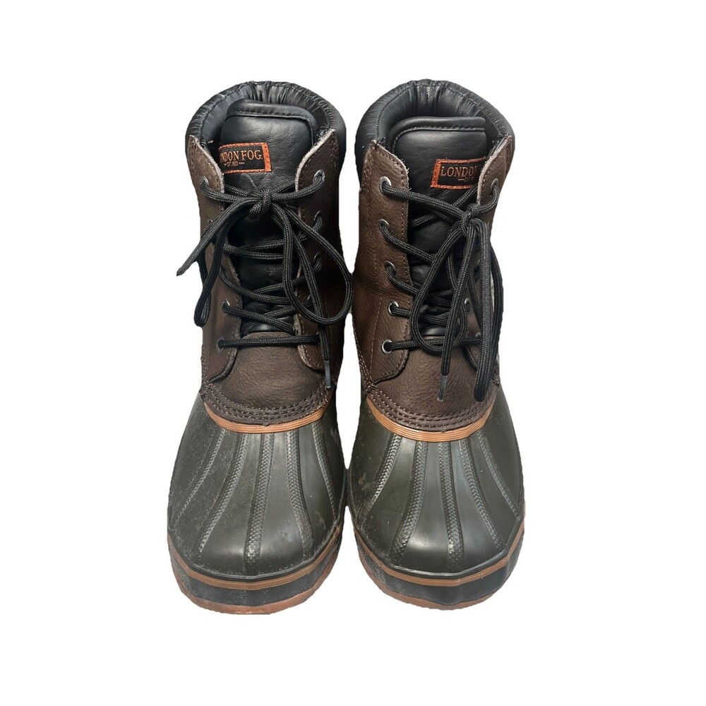 London Fog Mens Ashford 2 Waterproof - 3M Thinsulate Duck Boot Sz 8